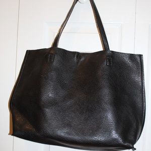 Black Leather Tote